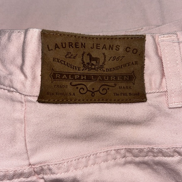 14 Women's Lauren Ralph Lauren Pink cropped Capri jeans pants - Picture 6 of 6